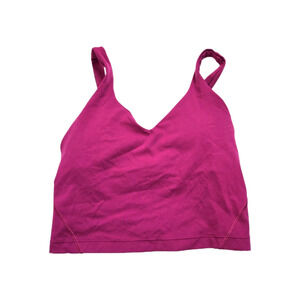 Lululemon Women's Sz 2‎ Soft Nulu Light Support Align Tank Top Pink LW1DUDS